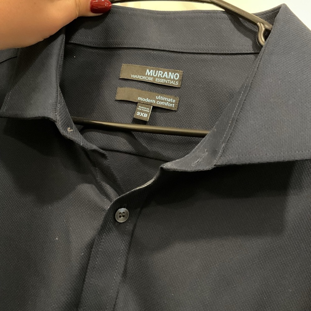 Murano Deep Blue Dress Shirt - Picture 2 of 4